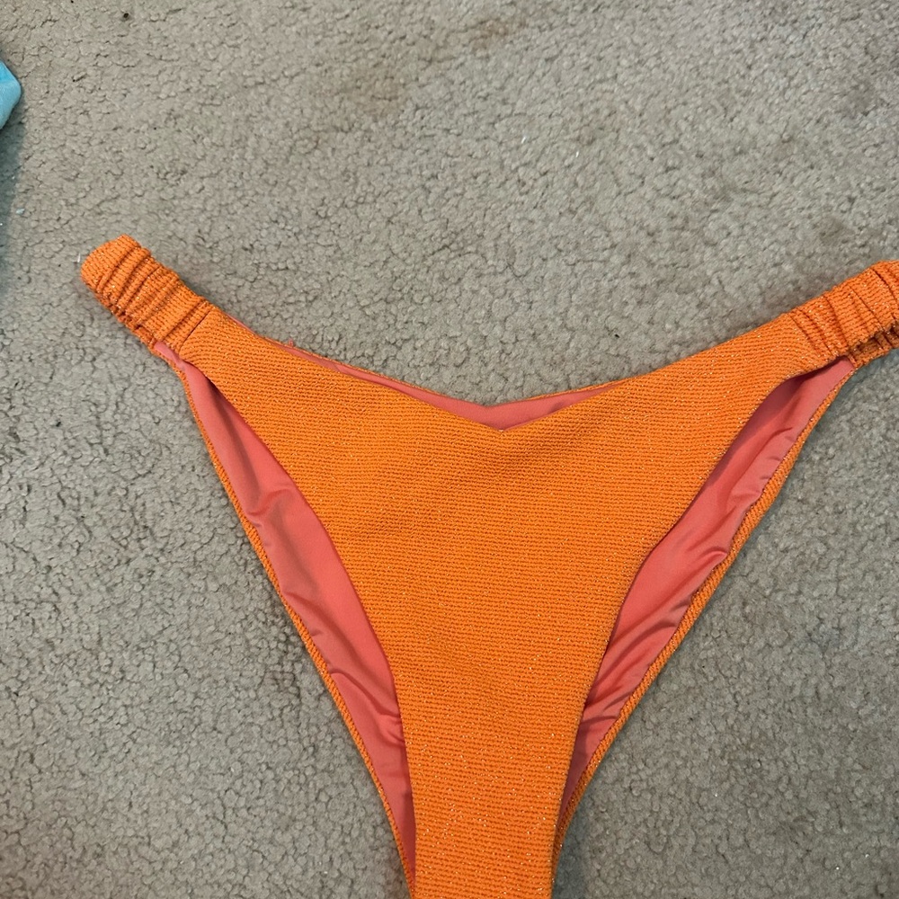 BEACH RIOT Orange Bikini Bottom
